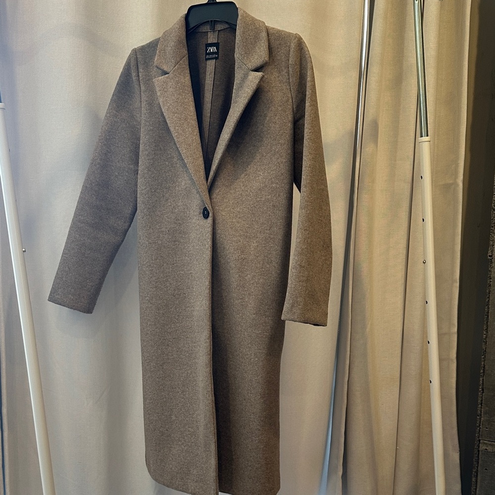 Zara Women's Soft Tan Trench Coat